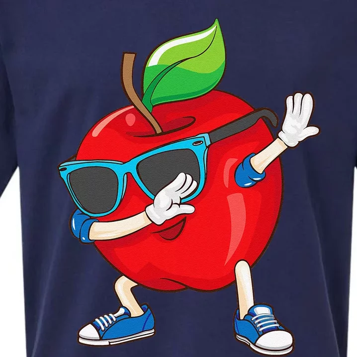 Cool Apple Art Apple Picking Apple Lover Gift Sueded Cloud Jersey T-Shirt