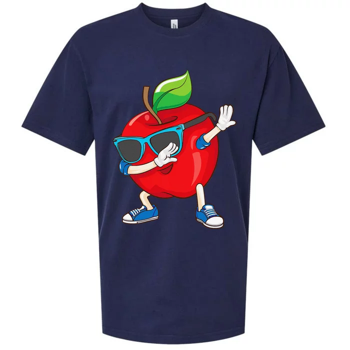 Cool Apple Art Apple Picking Apple Lover Gift Sueded Cloud Jersey T-Shirt