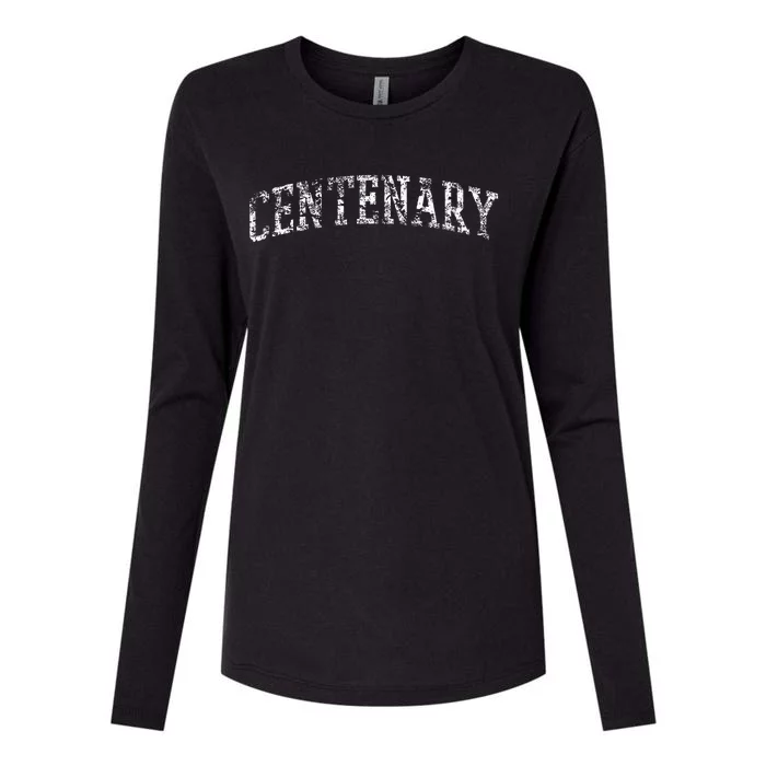 Centenary Athletic Arch College University Alumni Womens Cotton Relaxed Long Sleeve T-Shirt