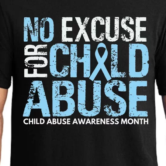 Child Abuse Awareness Month No Excuse For Child Abuse Pajama Set