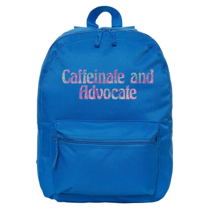 Caffeinate And Advocate Gift 16 in Basic Backpack