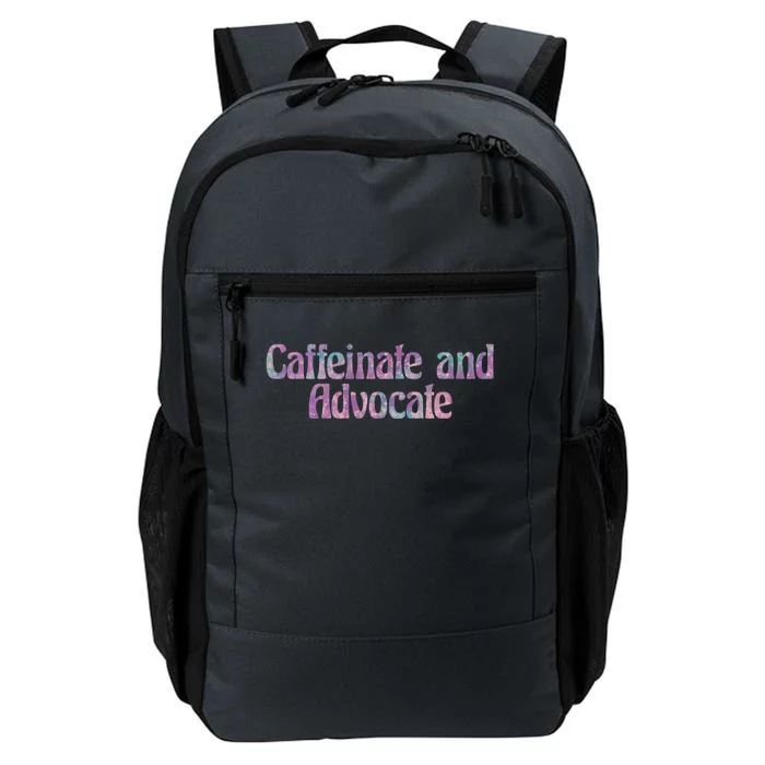 Caffeinate And Advocate Gift Daily Commute Backpack