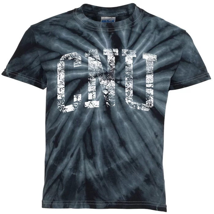 CNU Athletic Arch College University Alumni Kids Tie-Dye T-Shirt