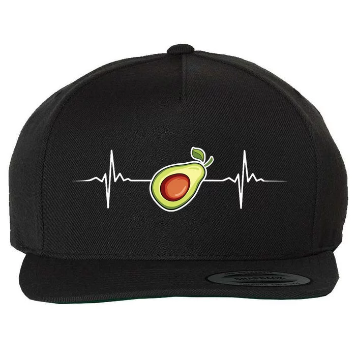 Cool Avocado Art For Women Guacamole Avocado Lovers Wool Snapback Cap