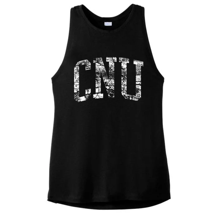 CNU Athletic Arch College University Alumni Ladies Tri-Blend Wicking Tank