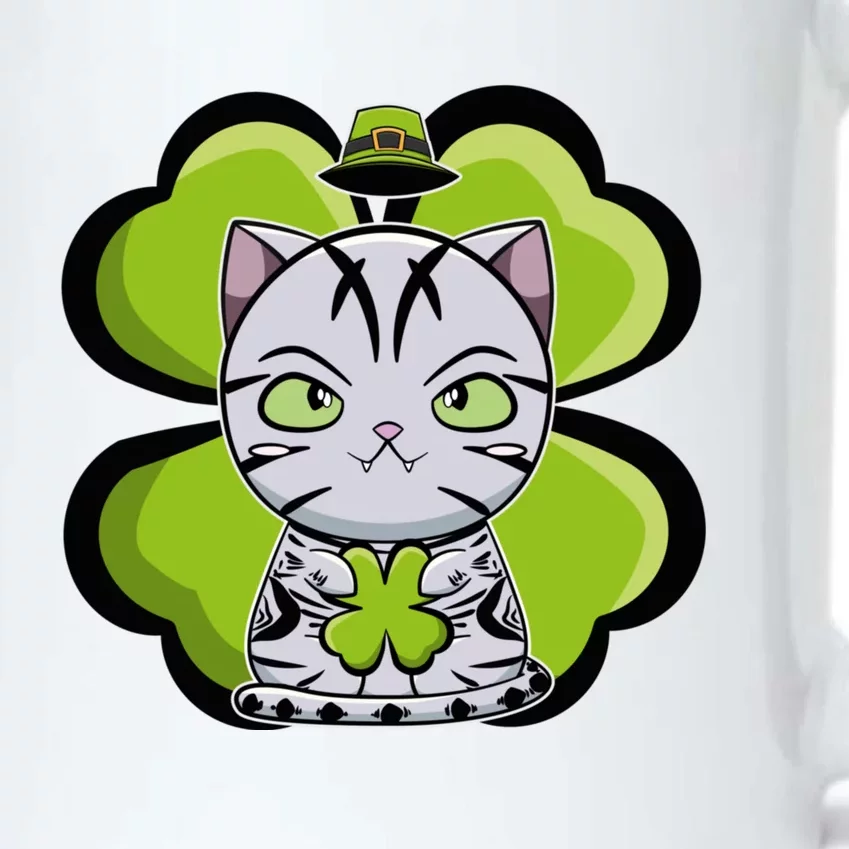 Cute Anime American Shorthair Cat St Patricks Day Gift Black Color Changing Mug