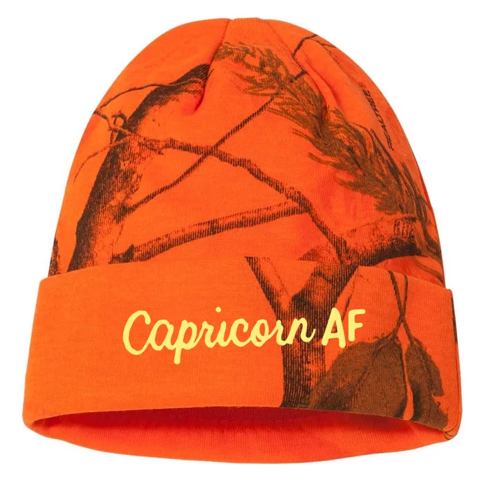 Capricorn Af Astrology Zodiac Sign December January Birthday Gift Kati - 12in Camo Beanie