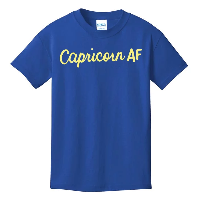 Capricorn Af Astrology Zodiac Sign December January Birthday Gift Kids T-Shirt