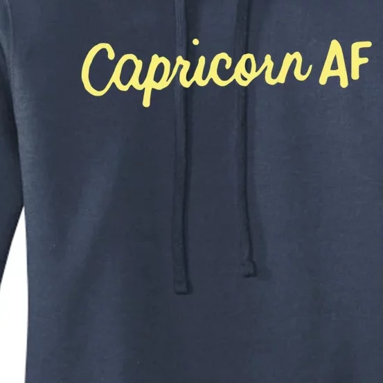 Capricorn Af Astrology Zodiac Sign December January Birthday Gift Women's Pullover Hoodie