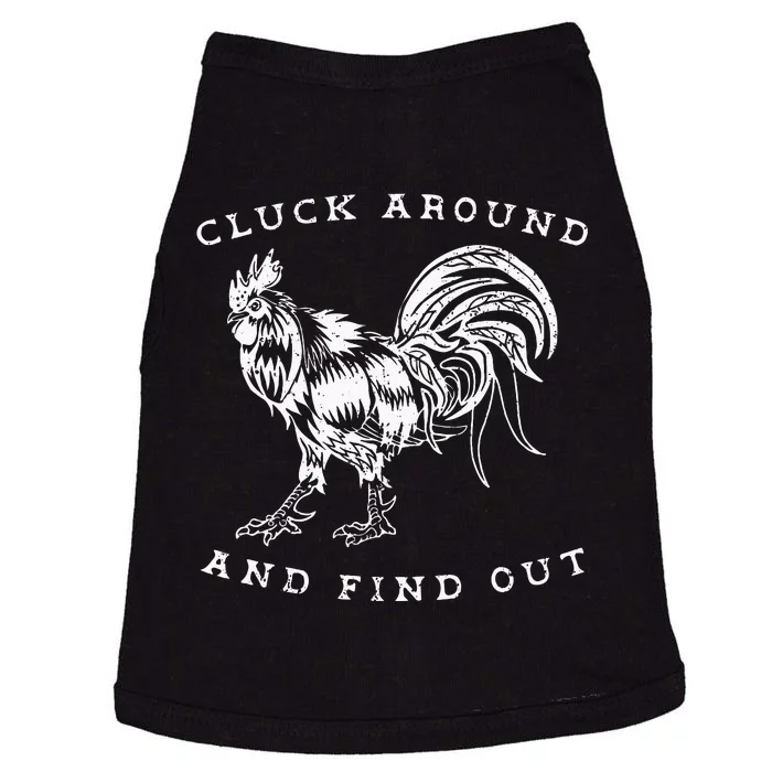 Cluck Around And Find Out Funny Chicken Adult Humor Doggie Tank