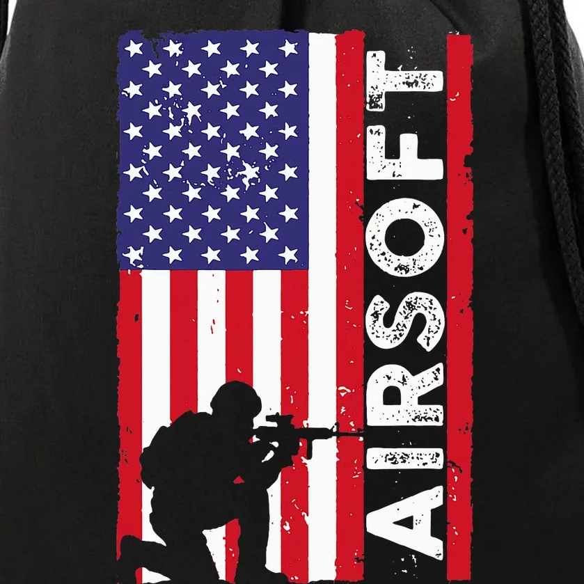 Cute Airsoft Art For Airsoft Player Airsofter Drawstring Bag