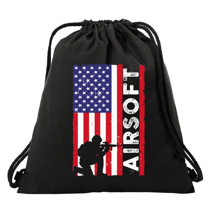 Cute Airsoft Art For Airsoft Player Airsofter Drawstring Bag