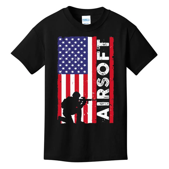 Cute Airsoft Art For Airsoft Player Airsofter Kids T-Shirt