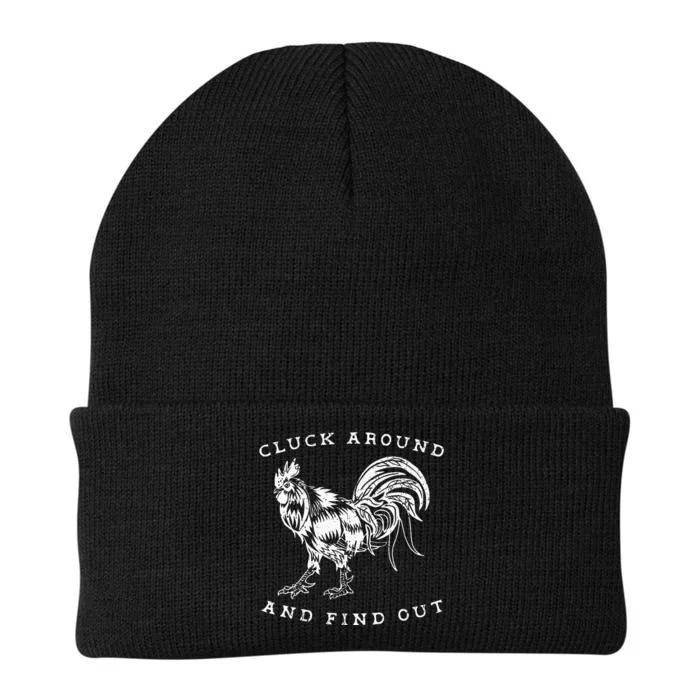 Cluck Around and Discover Chicken Comedy Knit Cap Winter Beanie