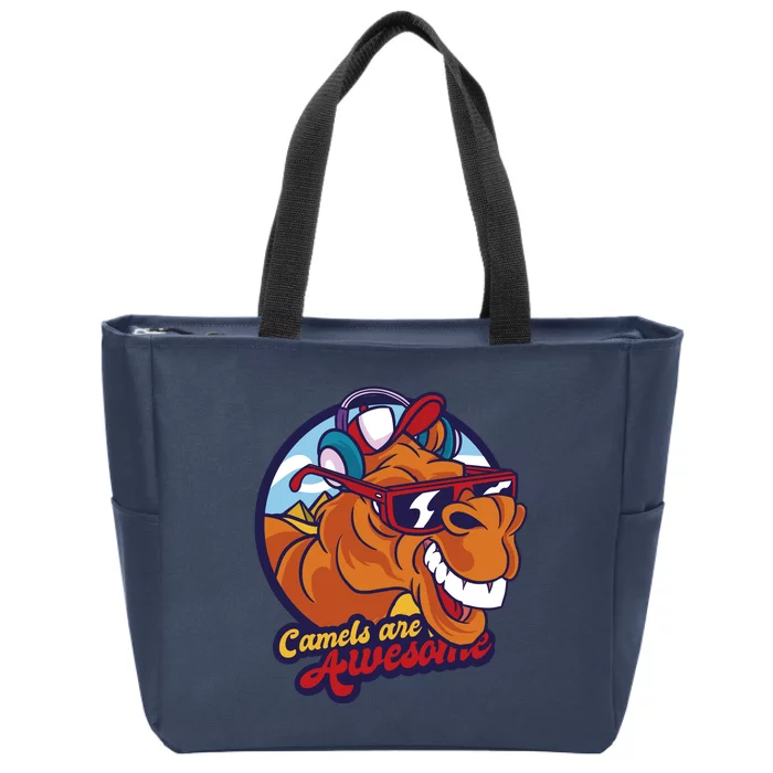 Camels Are Awesome Zip Tote Bag