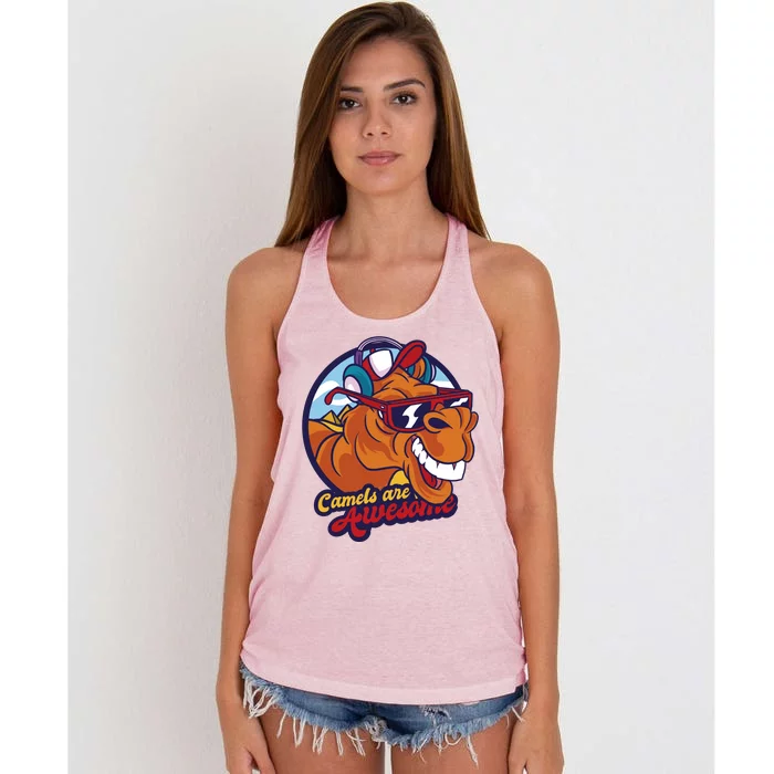 Camels Are Awesome Women's Knotted Racerback Tank