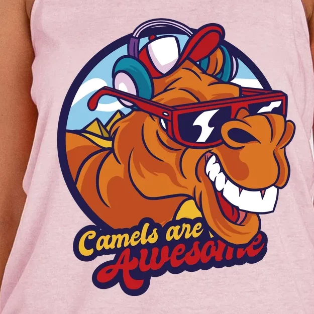 Camels Are Awesome Women's Knotted Racerback Tank