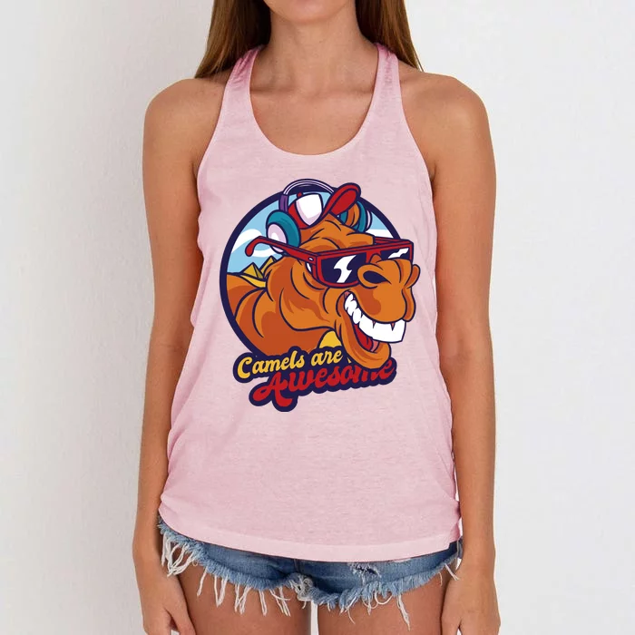 Camels Are Awesome Women's Knotted Racerback Tank