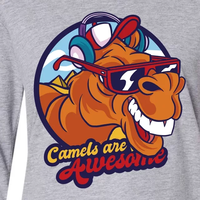 Camels Are Awesome Womens Cotton Relaxed Long Sleeve T-Shirt