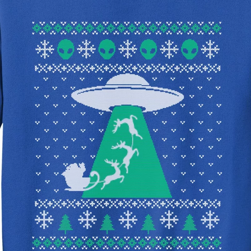 Christmas Alien Abduction Santa Sleigh And Reindeer Xmas Meaningful Gift Sweatshirt