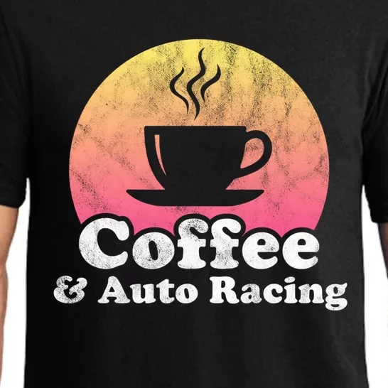 Coffee And Auto Racing Gift Pajama Set