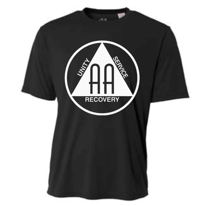 Classic Alcoholics Anonymous Logo Slogan Aa Na Sober Cooling Performance Crew T-Shirt