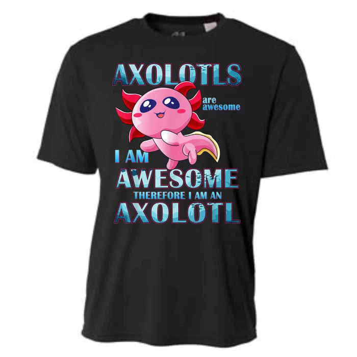 Cute Axolotl Axolotls Are Awesome Plush Pets Girls Boy Cooling Performance Crew T-Shirt