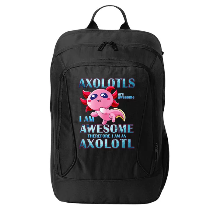 Cute Axolotl Axolotls Are Awesome Plush Pets Girls Boy City Backpack