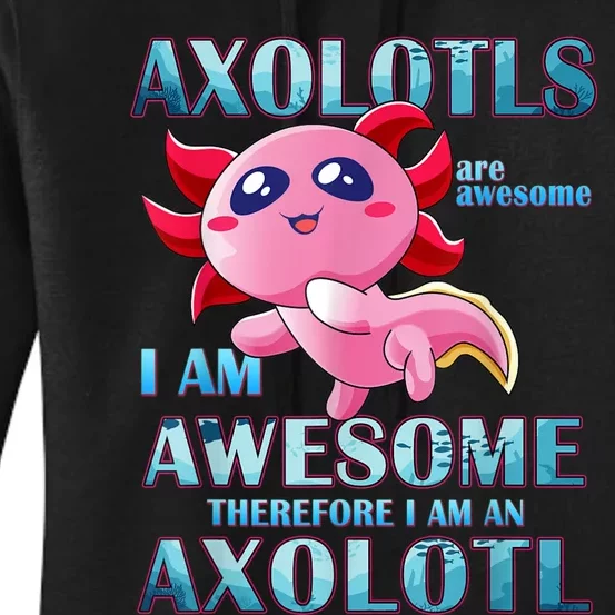 Cute Axolotl Axolotls Are Awesome Plush Pets Girls Boy Women's Pullover Hoodie