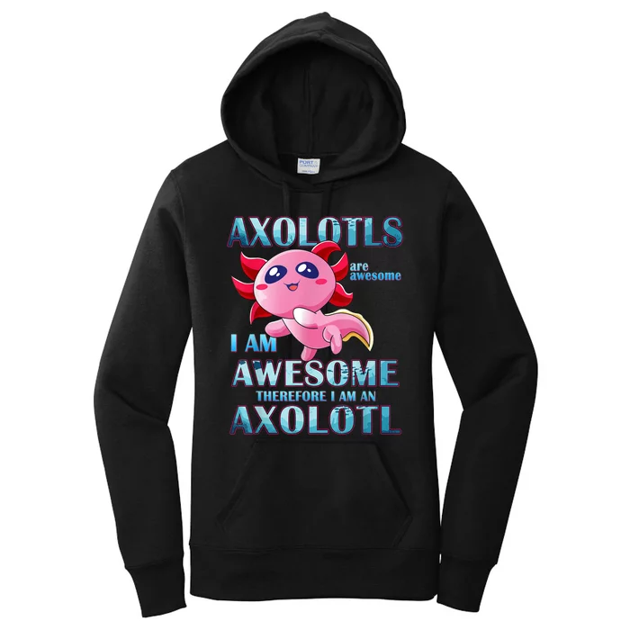 Cute Axolotl Axolotls Are Awesome Plush Pets Girls Boy Women's Pullover Hoodie