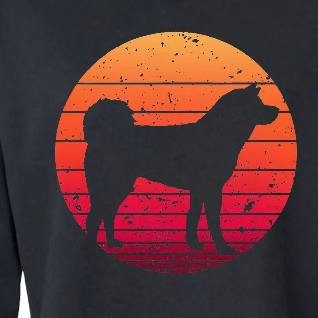 Cute Akita Art For  Akita Inu Breed Dog Lovers Cropped Pullover Crew