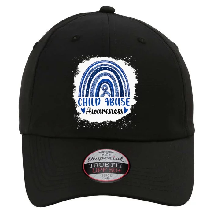 Child Abuse Awareness Rainbow Blue Ribbon The Original Performance Cap