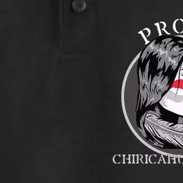 Chiricahua Apache American Indian Tribe Warrior Retro Dry Zone Grid Performance Polo