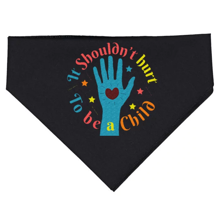 Child Abuse Awareness USA-Made Doggie Bandana