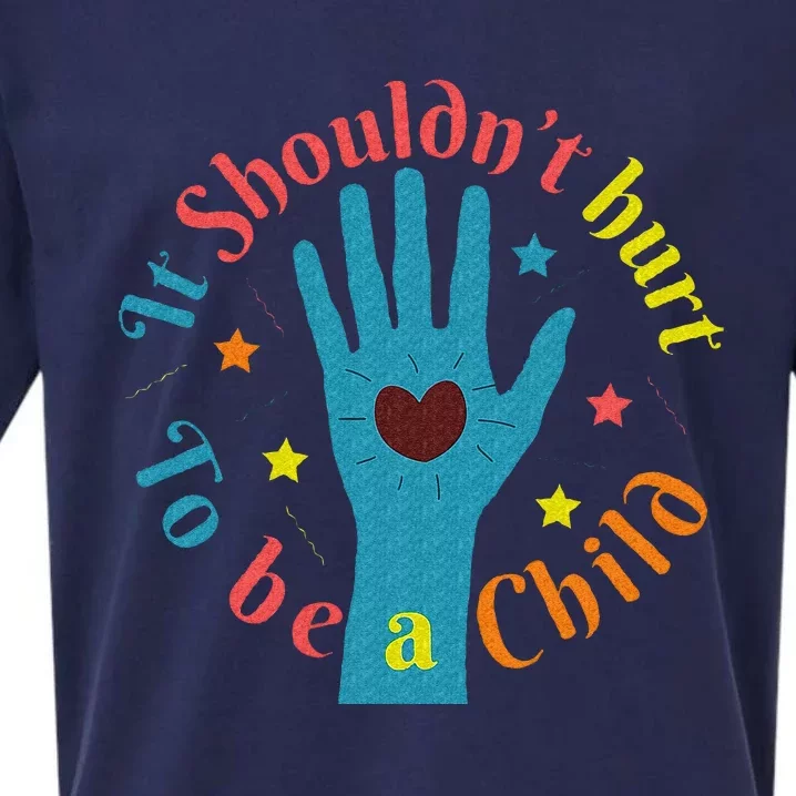 Child Abuse Awareness Sueded Cloud Jersey T-Shirt