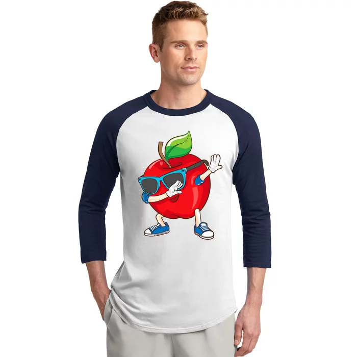 Cool Apple Art Apple Picking Apple Lover Baseball Sleeve Shirt