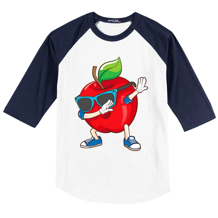 Cool Apple Art Apple Picking Apple Lover Baseball Sleeve Shirt