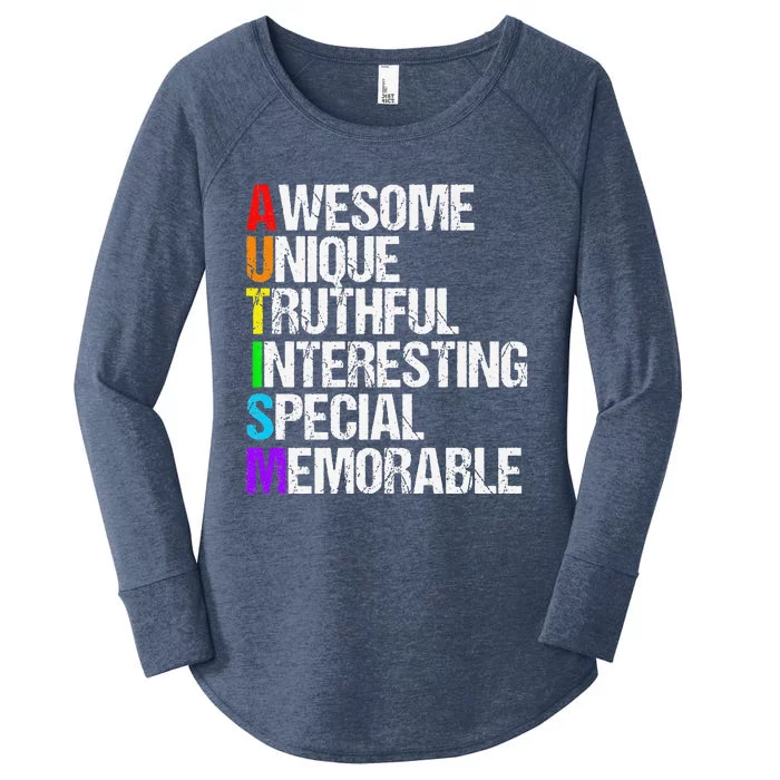 Cool Autism Awareness Premium Women's Perfect Tri Tunic Long Sleeve Shirt