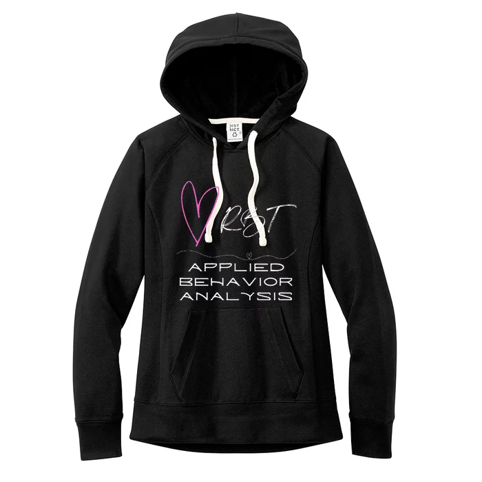 Cheerful and Adorable Design for ABA Therapist RBT Women's Fleece Hoodie