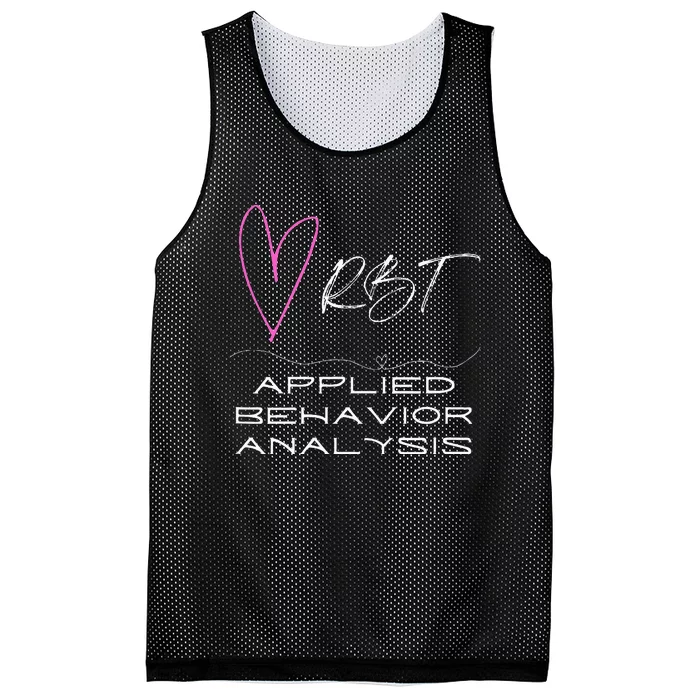 Cheerful and Adorable Design for ABA Therapist RBT Mesh Reversible Basketball Jersey Tank