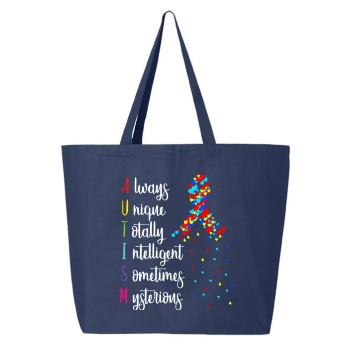 Colorful Autism Awareness Gift 25L Jumbo Tote