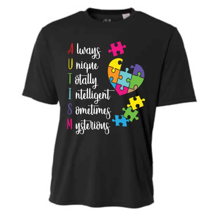 Colorful Autism Awareness Gift Design Sd Parents Meaningful Gift Cooling Performance Crew T-Shirt