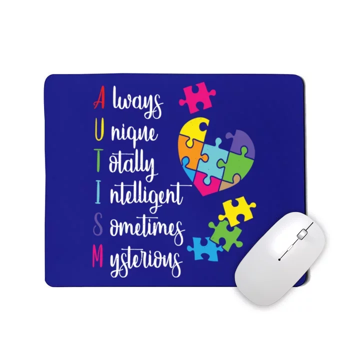 Colorful Autism Awareness Gift Design Sd Parents Meaningful Gift Mousepad