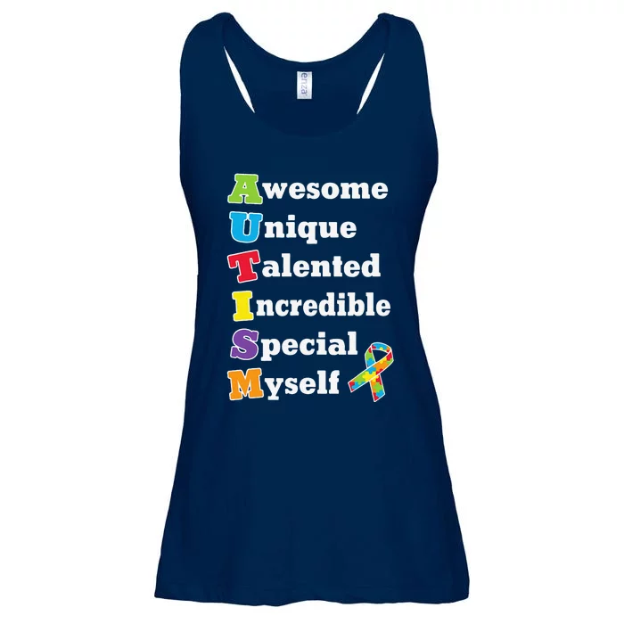 Cute Autism Acronym Awareness Ladies Essential Flowy Tank