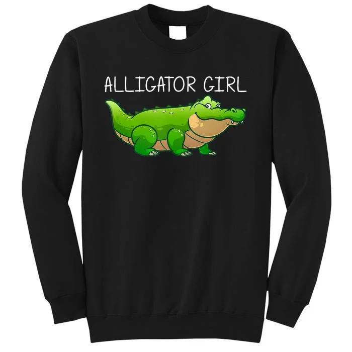 Cute Alligator Art For Girl Crocodile Alligator Lover Sweatshirt