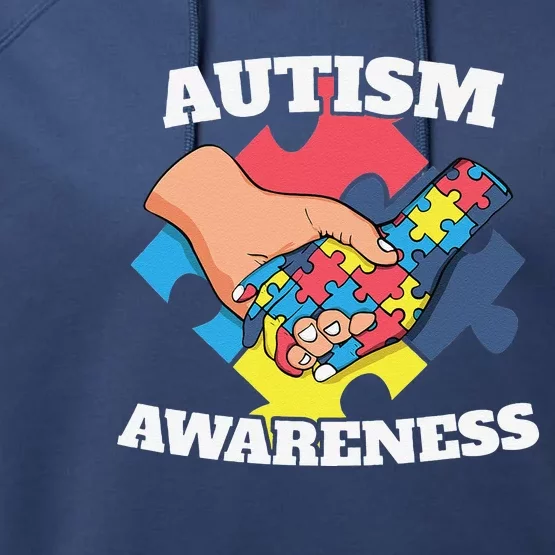 Cute Autism Awareness 2 April Autism Day Gift Performance Fleece Hoodie