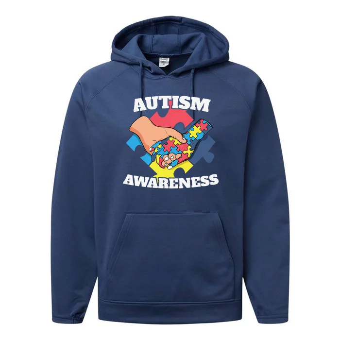 Cute Autism Awareness 2 April Autism Day Gift Performance Fleece Hoodie