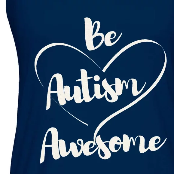 Cute Autism Awareness Autistic Support Saying Ladies Essential Flowy Tank