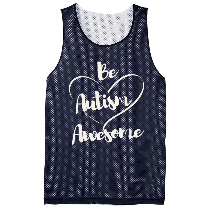 Cute Autism Awareness Autistic Support Saying Mesh Reversible Basketball Jersey Tank