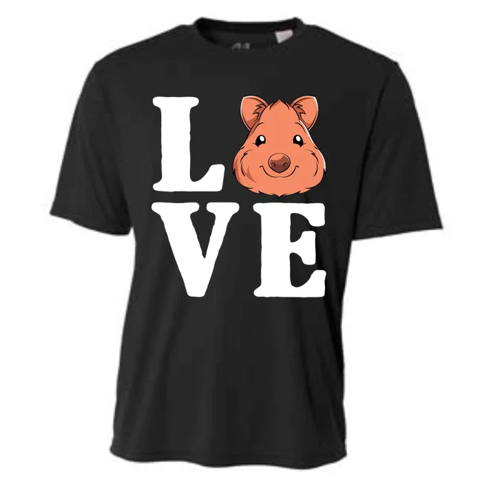 Cute Aussie Animal Lover Gift Valentines Day Love Quokka Gift Cooling Performance Crew T-Shirt